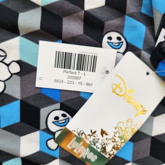 Disney Snowgies Frozen Fever Geometric Print Swing Tunic Top Tee Cute Large - Picture 8 of 11